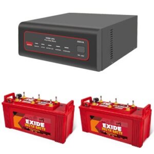 EXIDE XTATIC 1450VA HOME UPS AND 2PCS EXIDE INSTA BRITE IB1500