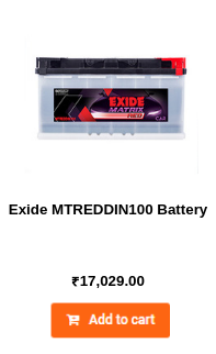 Exide MTREDDIN100 Battery