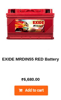 EXIDE MRDIN55 RED Battery