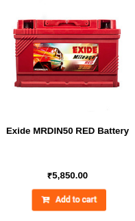 Exide MRDIN50 RED Battery