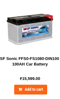SF SONIC FFS0-FS1800-DIN100 Car Battery 