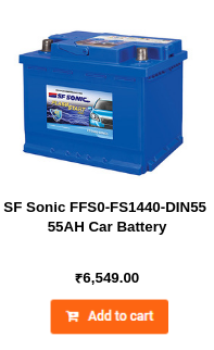 SF Sonic FFS0-FS1440-DIN55 55AH Car Battery