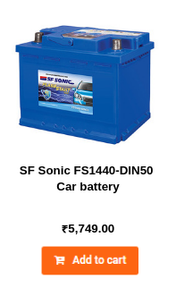 SF Sonic FS1440-DIN50 50AH Car battery