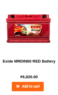 Exide MRDIN60 RED Battery