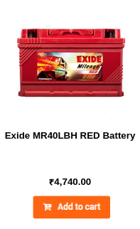 Exide MR40LBH RED Battery