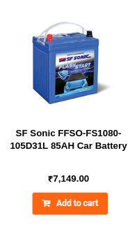 SF Sonic FFSO-FS1080-105D31L 85AH Car Battery