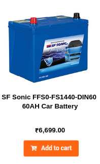 SF Sonic FFS0-FS1440-DIN60 60AH Car Battery