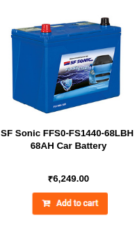 SF Sonic FFS0-FS1440-68LBH 68AH Car Battery