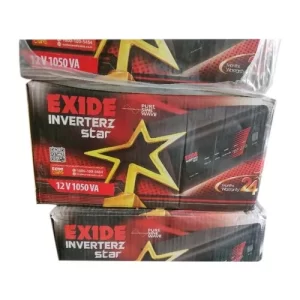 Pure Sine Wave Exide Star Inverter, Capacity: 1050VA, 12v
